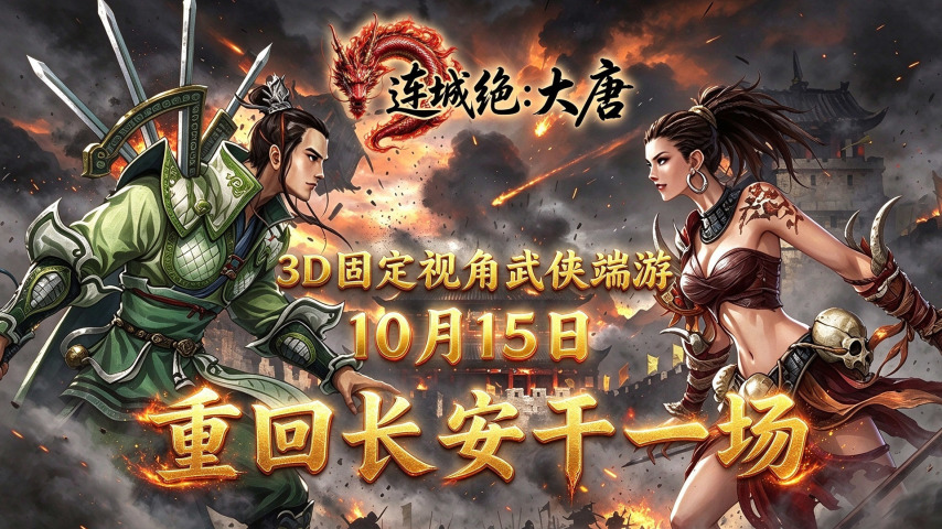 回味最经典的江湖！《连城绝：大唐》今日15:00正式不删档首测