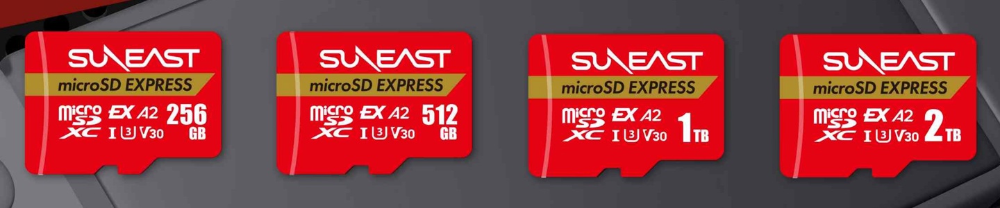 更大容量选项：SUNEAST 预告 2TB microSD Express 存储卡