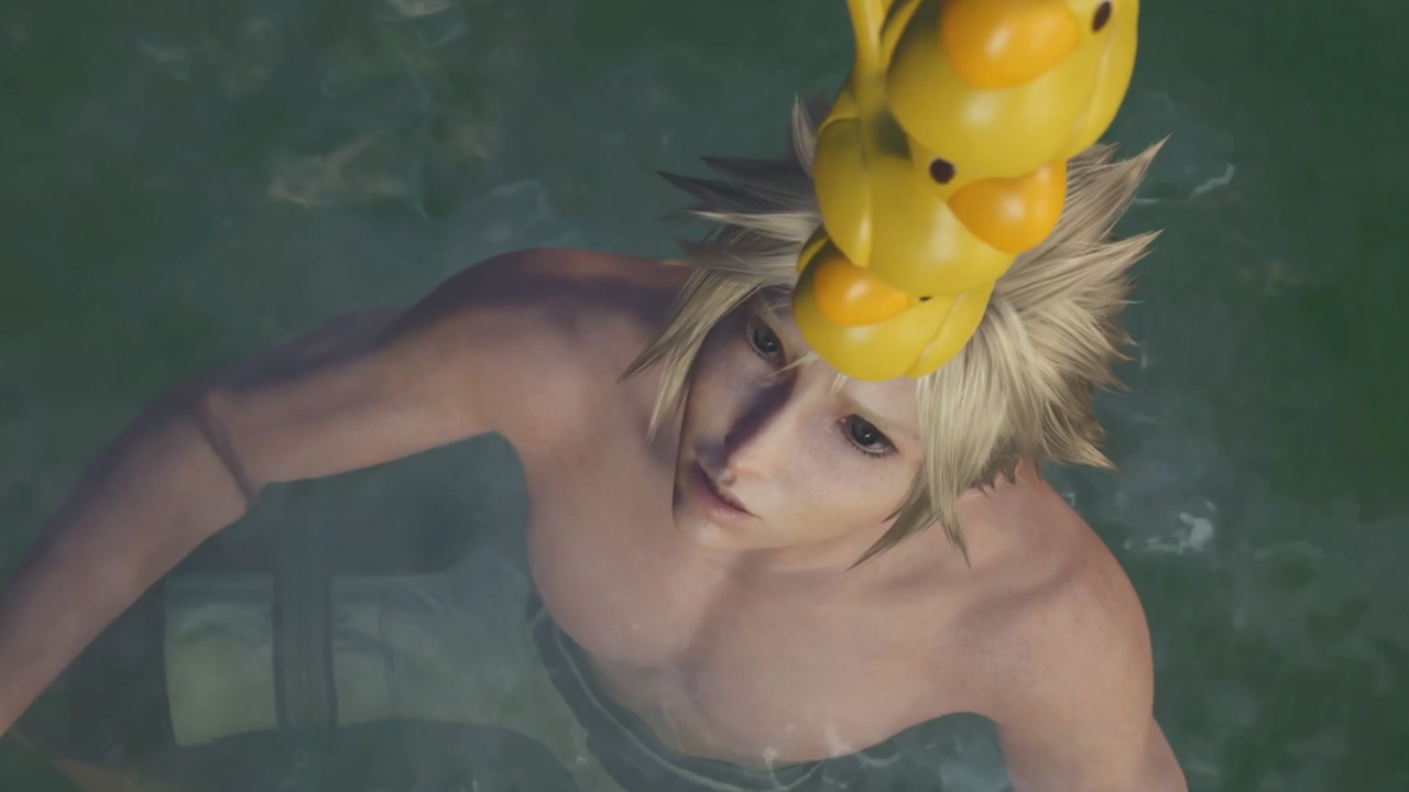 《Final Fantasy 7 Revelation》温泉场景公开，全员全新泳装皮肤亮相