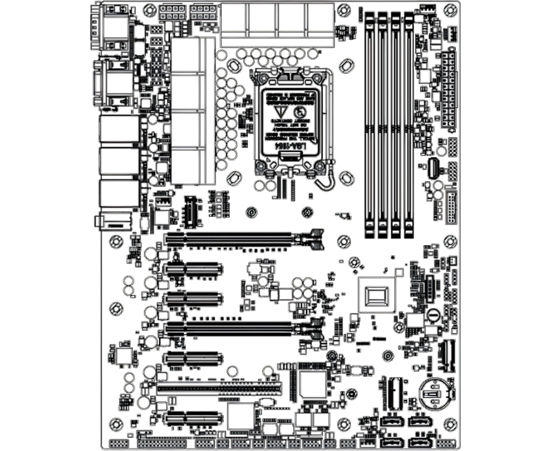 德晟达英特尔 B960 / Q970 主板 M26-NVLS-ATX09 现身